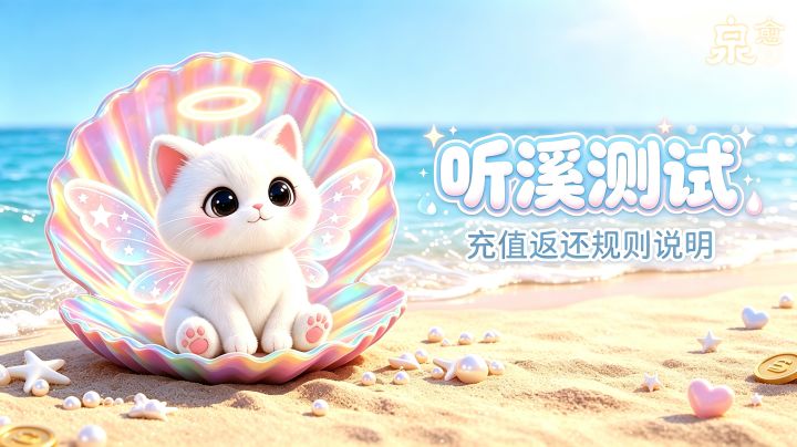 《泉愈》「听溪测试」充值返还规则说明,最高可返利1000% !!!截图