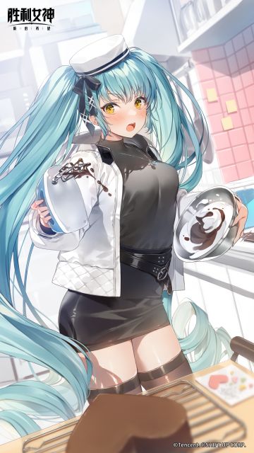 甜蜜相簿 | 做甜品的绿发双马尾少女