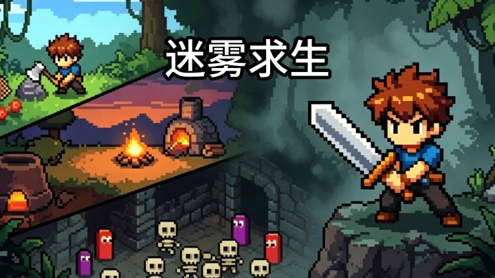 迷雾求生，像素风地牢战斗，还有多天赋选择，武器多玩的爽！截图