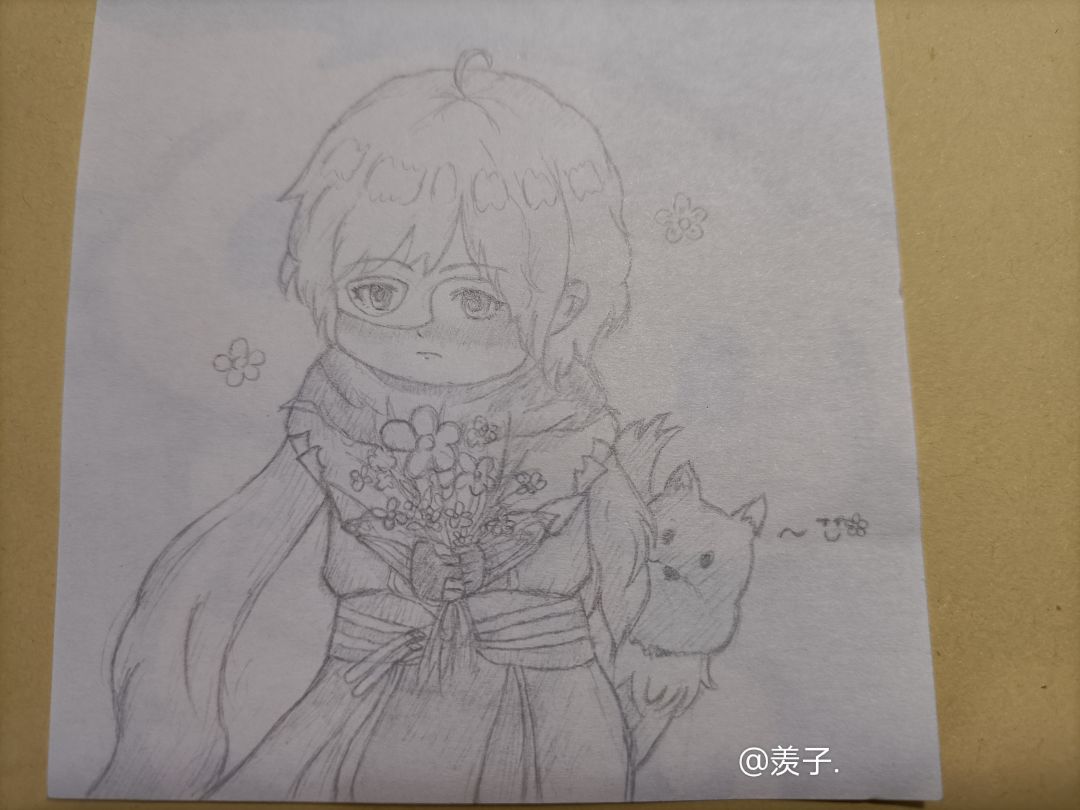 送花害羞的归归大宝贝!!!!!!😻 2