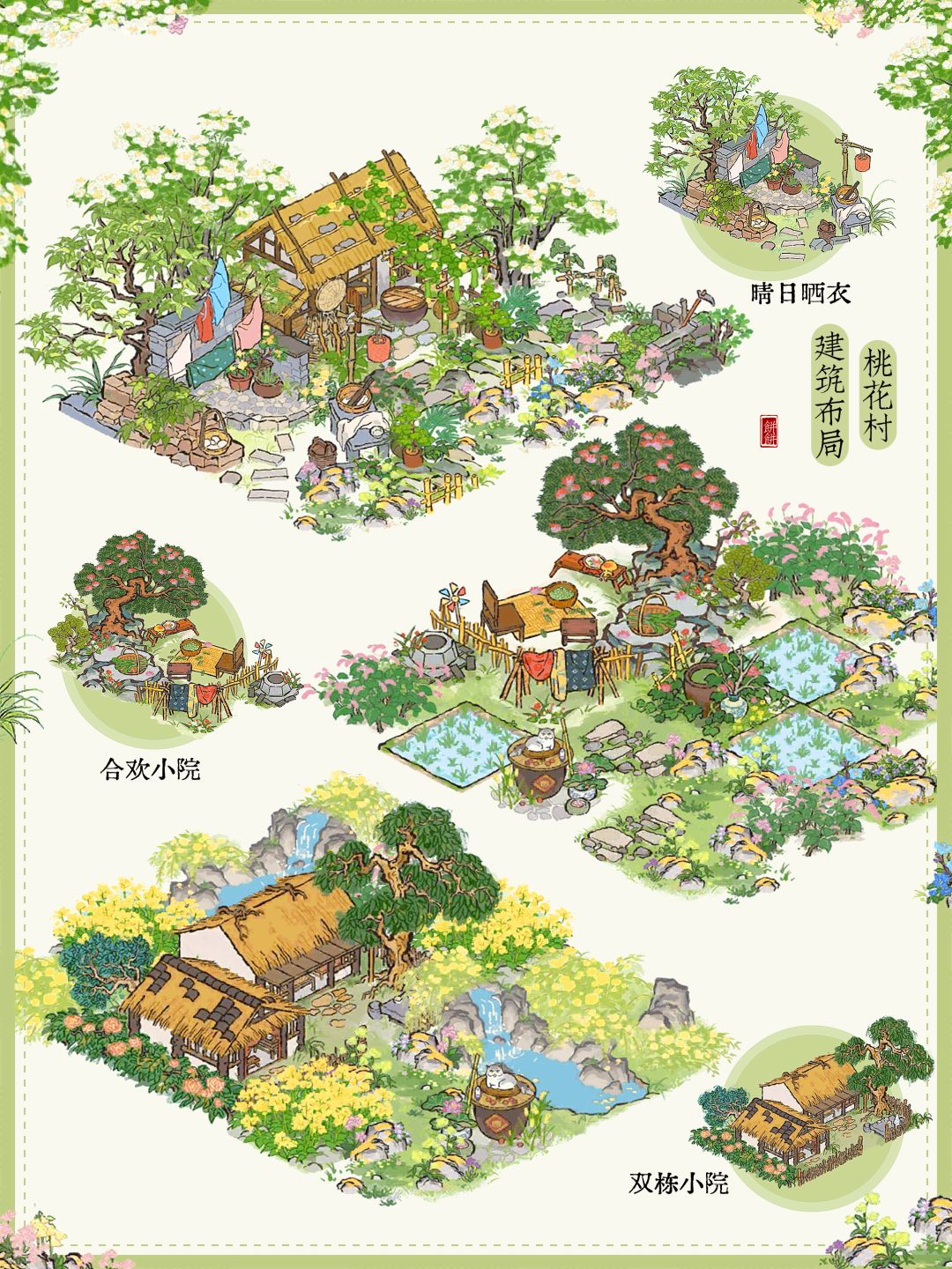 🍃知府大人，这次桃花村建筑都换了什么？截图