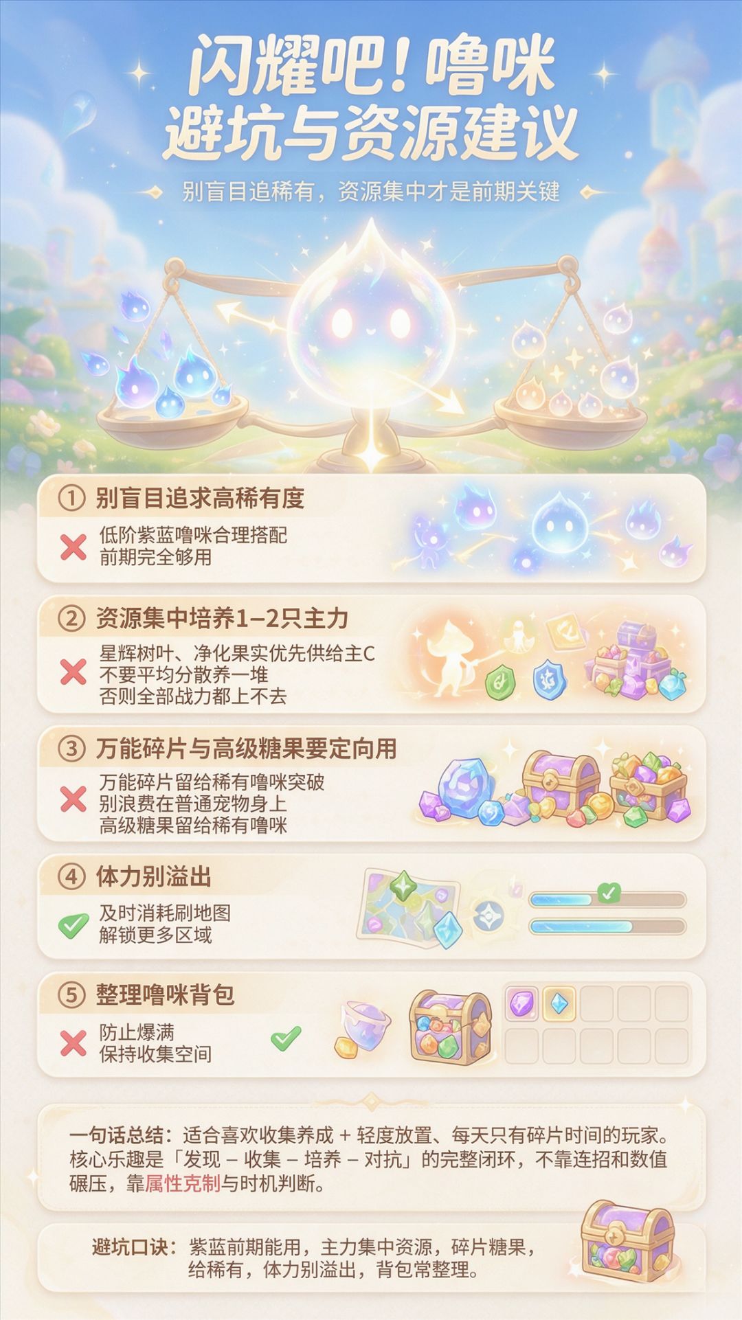 闪耀吧!噜咪 避坑与资源建议:别盲目追稀有 1