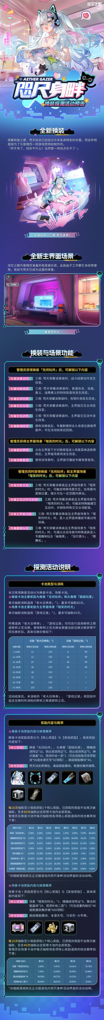 咫尺身畔换装探测活动预告