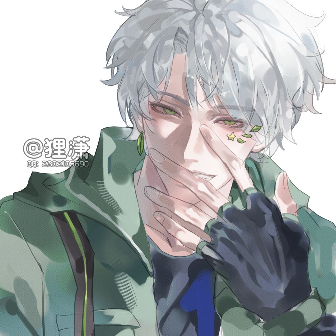 老大你关注的天天画黑毛的画师画白毛了 1
