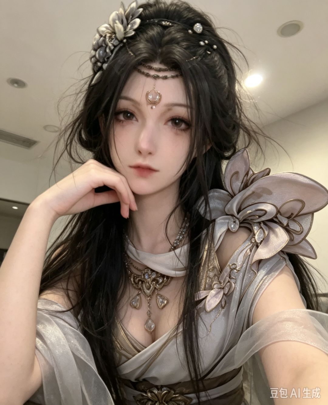 分享一下用豆包整的鬼谷八荒女角色的AI图 12