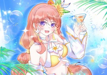 【神仙道3|同人绘画】绚丽夏日🌊✨