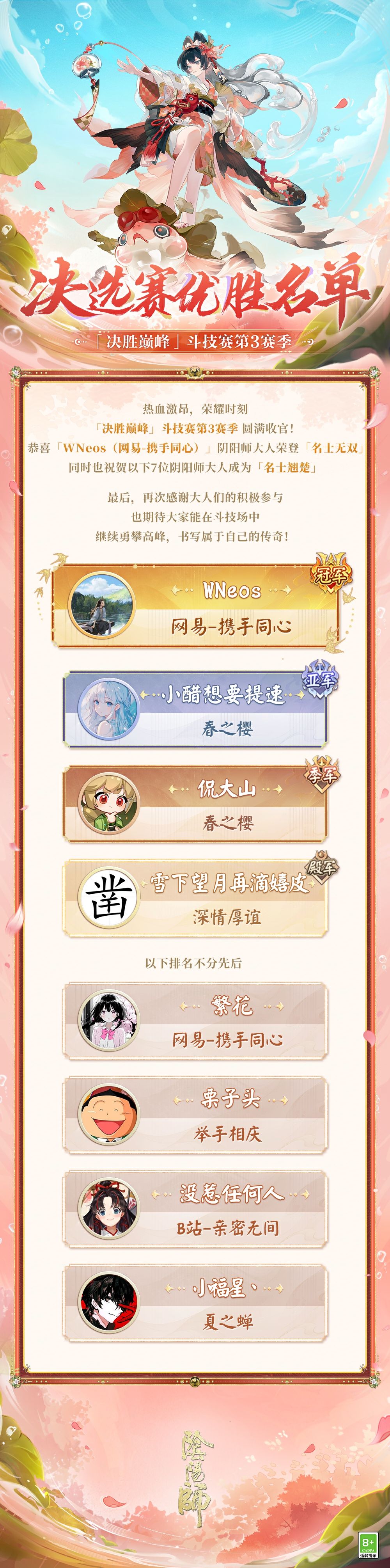 ☆决胜巅峰S3名士无双诞生☆ 1