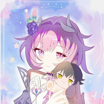 画了昔涟的同人图