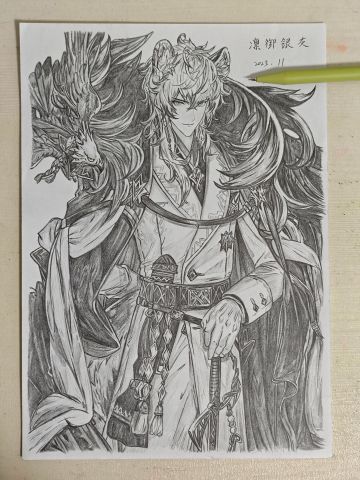 [铅笔手绘]凛御银灰（精英一）