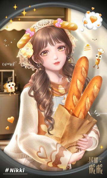 今日搭配主题：面包小狗