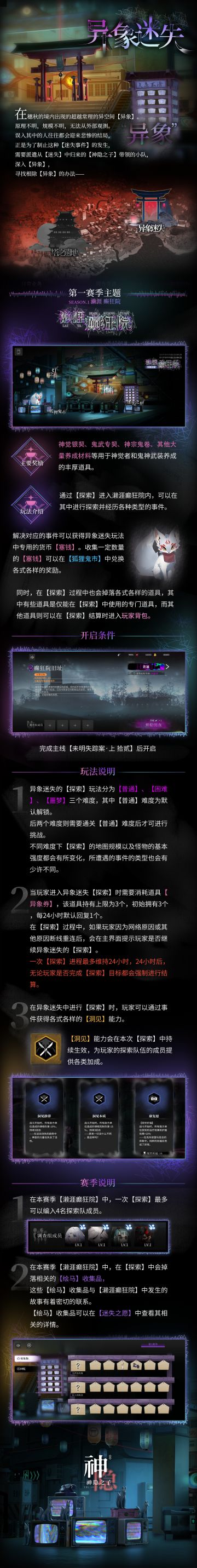 异象迷失 | 第一赛季【濑涯癫狂院】开启