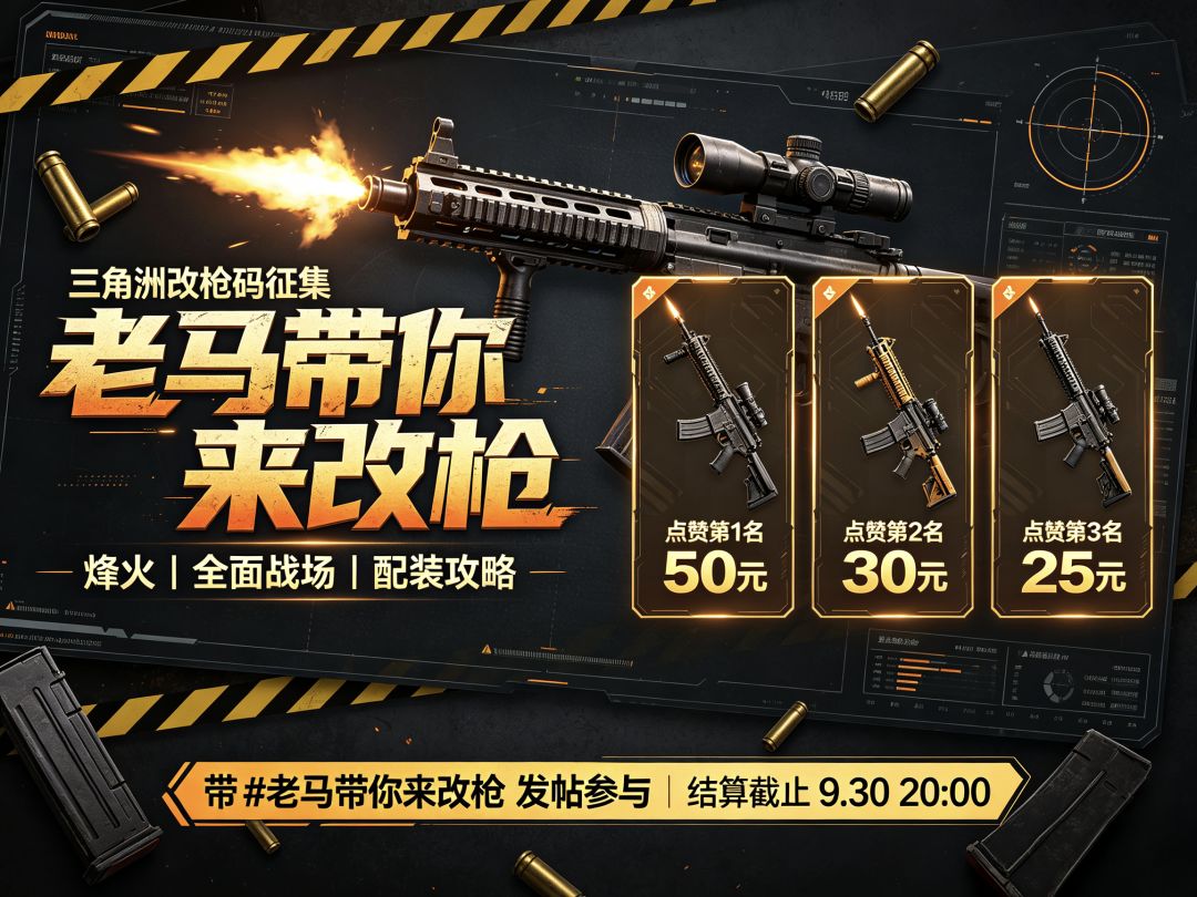 【有奖征集】老马带你来改枪!晒改枪码赢现金奖励 1