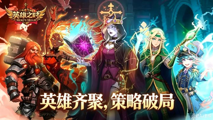 《英雄之时》多元英雄自由搭配,回合博弈闯关截图
