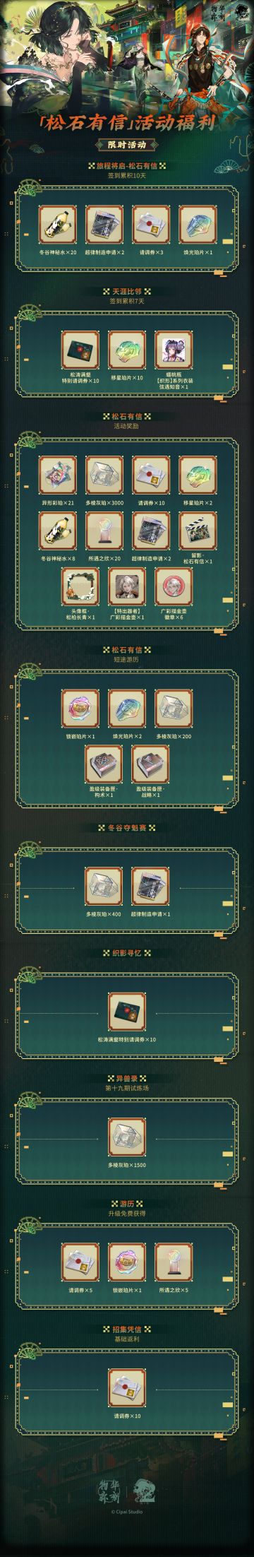 《物华弥新》二周年庆典活动福利概览