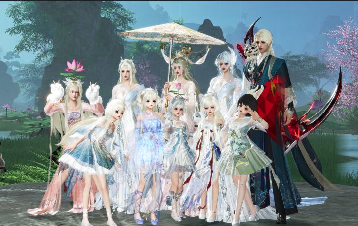 和师傅们的亲友合照截图