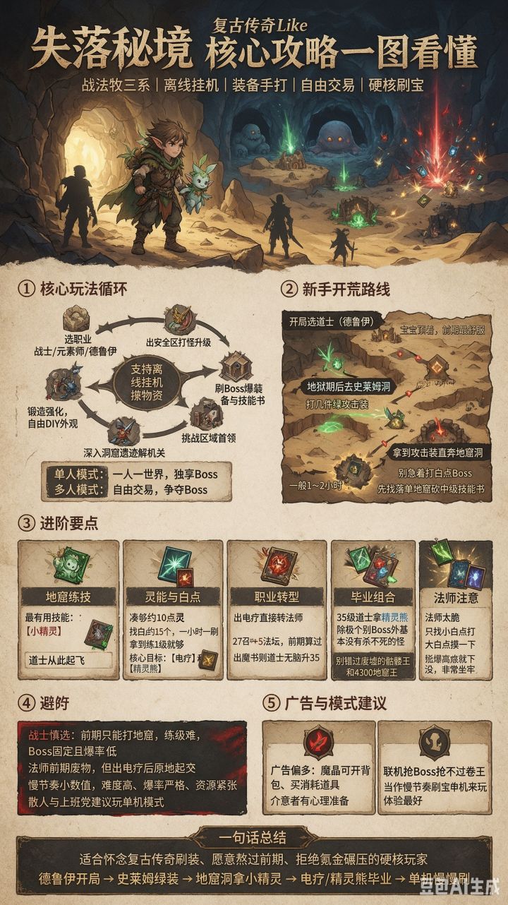 失落秘境 新手开荒与刷宝路线攻略截图