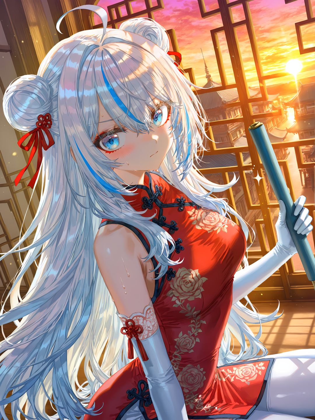 【原创】让我穿旗袍?真拿你没办法😉 2