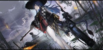 明日方舟壁纸「假日威龙陈」美图分享