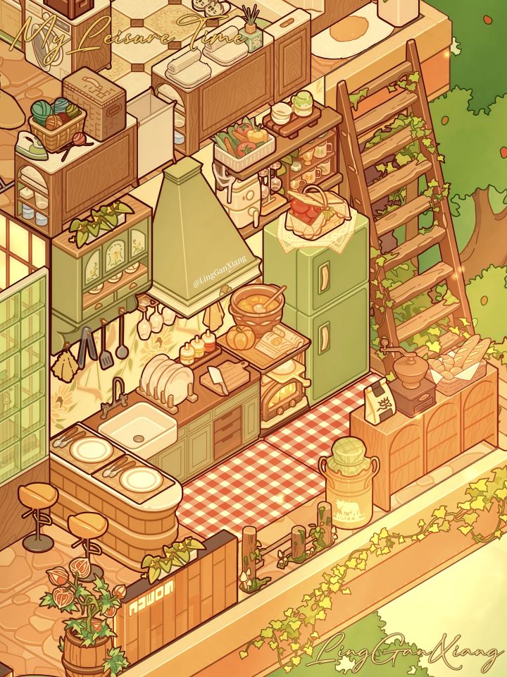 绿野树屋｜二楼开放式厨房🌿截图