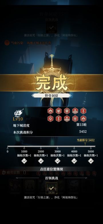 洞窟5000分达成！
