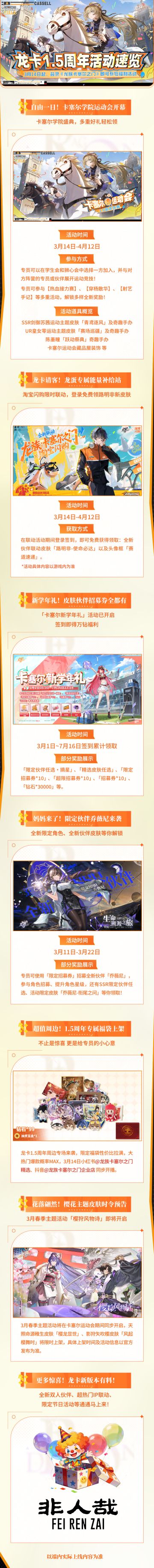 活动详情丨龙卡1.5周年活动速览