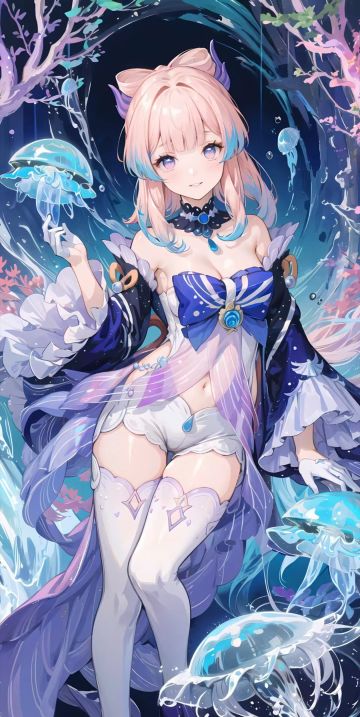 谁能不喜欢粉色的小水母呀~