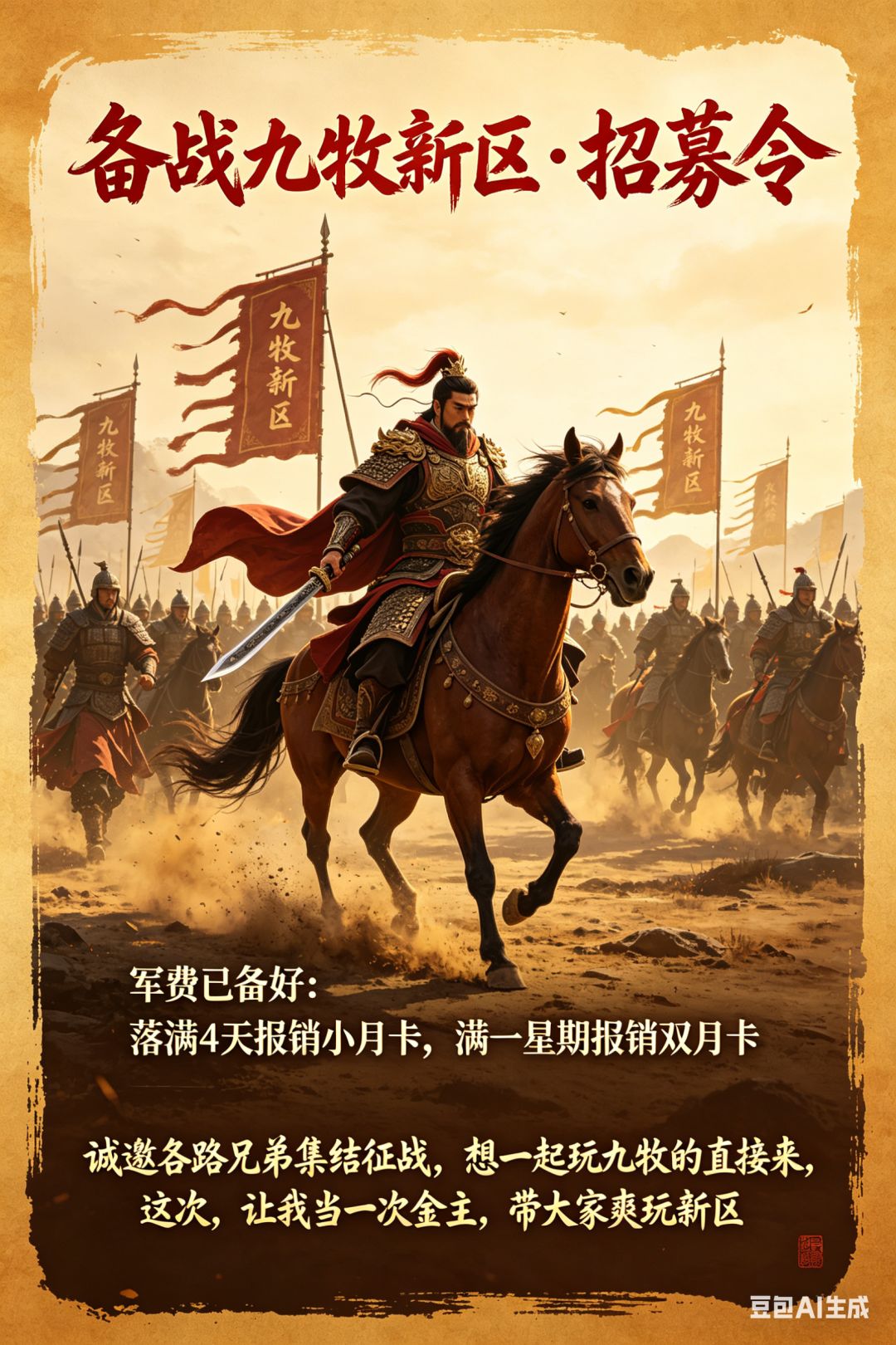 备战九牧新区报销月卡联盟截图