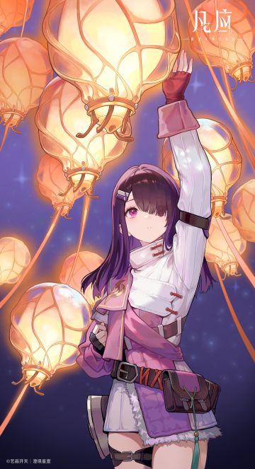 福灯载愿去，前行所见皆明亮。