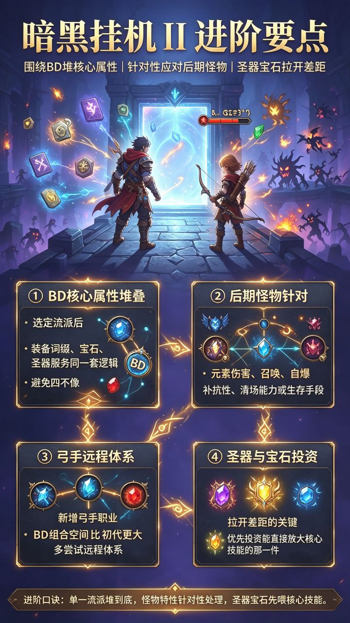 暗黑挂机Ⅱ 进阶要点:圣器宝石喂核心技能截图