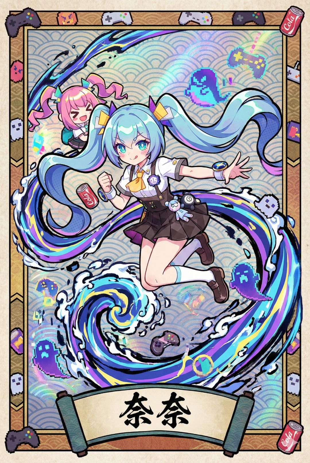 【盲盒派对 x 水墨浮世绘】闪卡系列(二) 2