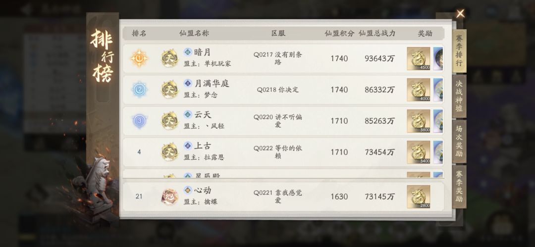 天天出bug,本来神墟赛季末第四,现在变成了第21,解释下不 2