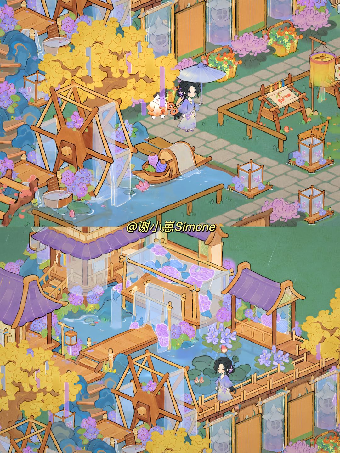 浣纱于山水间,穿针于楼阁中 2