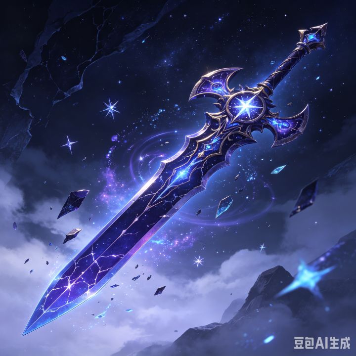 装备名字： 星陨残响
装备部位： 武器 
武器装备描述：
一把从坠落星核中诞生的幻想长刃，剑身并非凡铁，而是由凝固星光、暗蓝晶核与次元残片构成。它适合中远程法师型或敏捷型谒魂者，依靠星轨牵引、次元裂隙和魔法剑气压制敌人，攻击方式华丽但充满危险。
武器效果：
武器战技【星裂斩】：消耗145专注力，向前释放一道弧形星轨剑气，命中后生成持续3秒的“星痕”。
​星痕效果：目标受到魔法伤害提升8%，移动轨迹截图