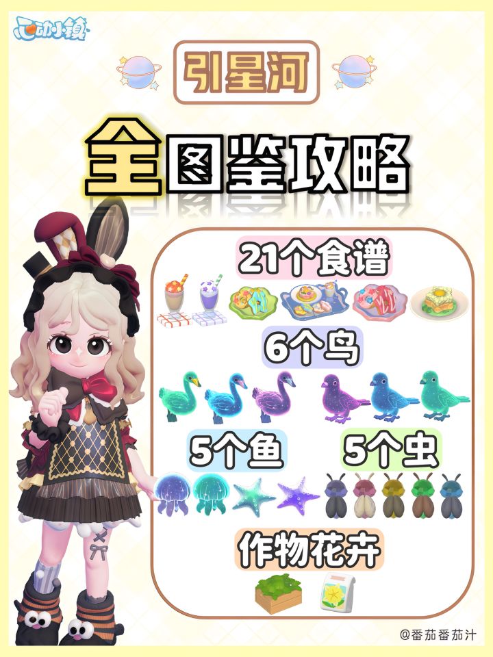 引星河 限定食谱鱼虫鸟作物花卉 全攻略图鉴截图