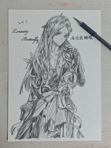 [铅笔手绘]洛伦兹蝴蝶(洞悉一)