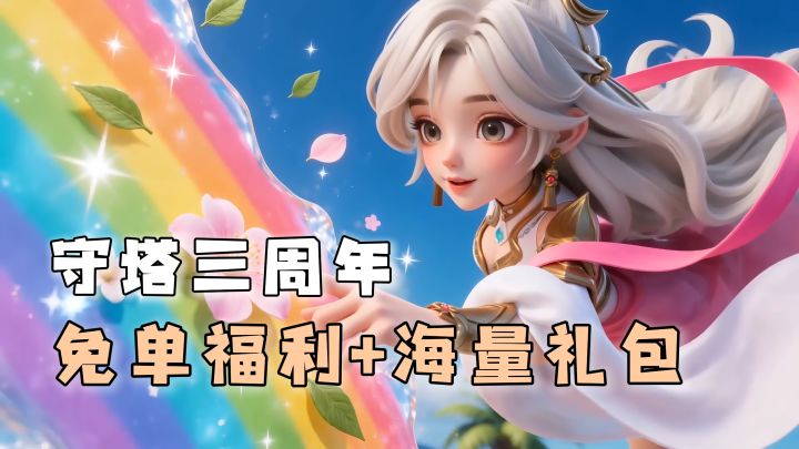 策略塔防+肉鸽随机！三周年庆典海量礼包+免单机会等你来！截图
