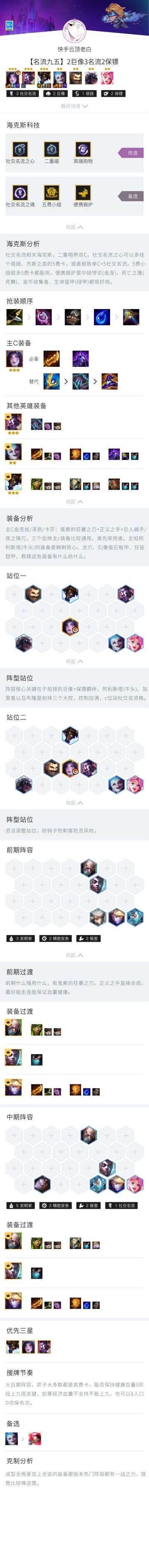 【名流九五】2巨像3名流2保镖