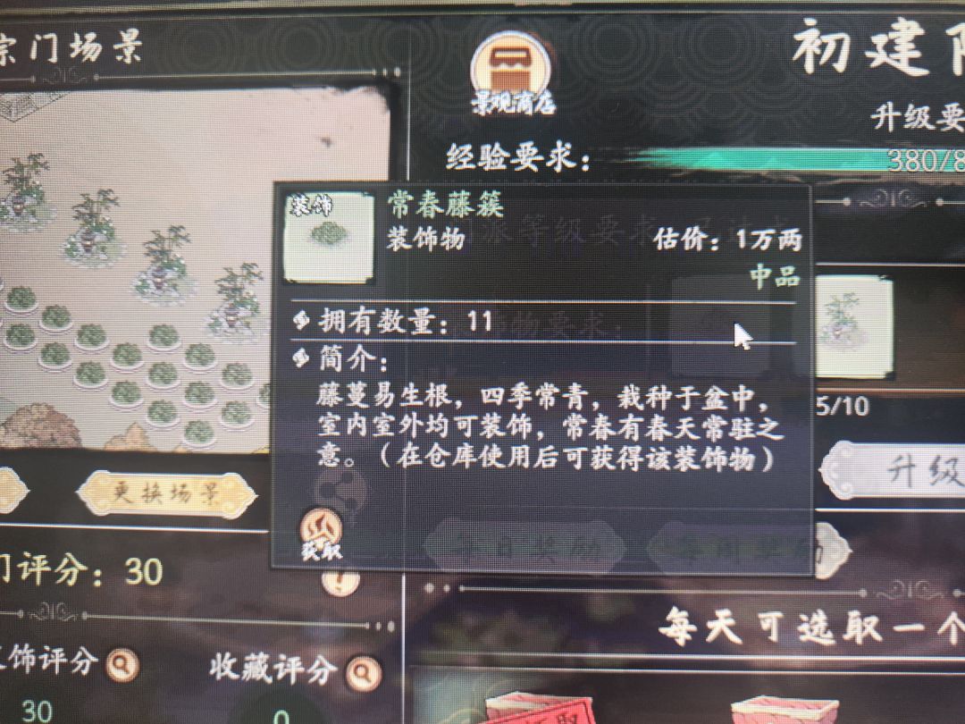 这个景观到底咋升级 1