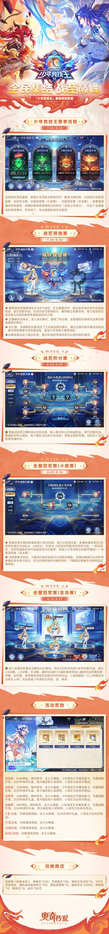 ▶▶首届「奥奇传说少年竞技王」赛事，燃情启幕！