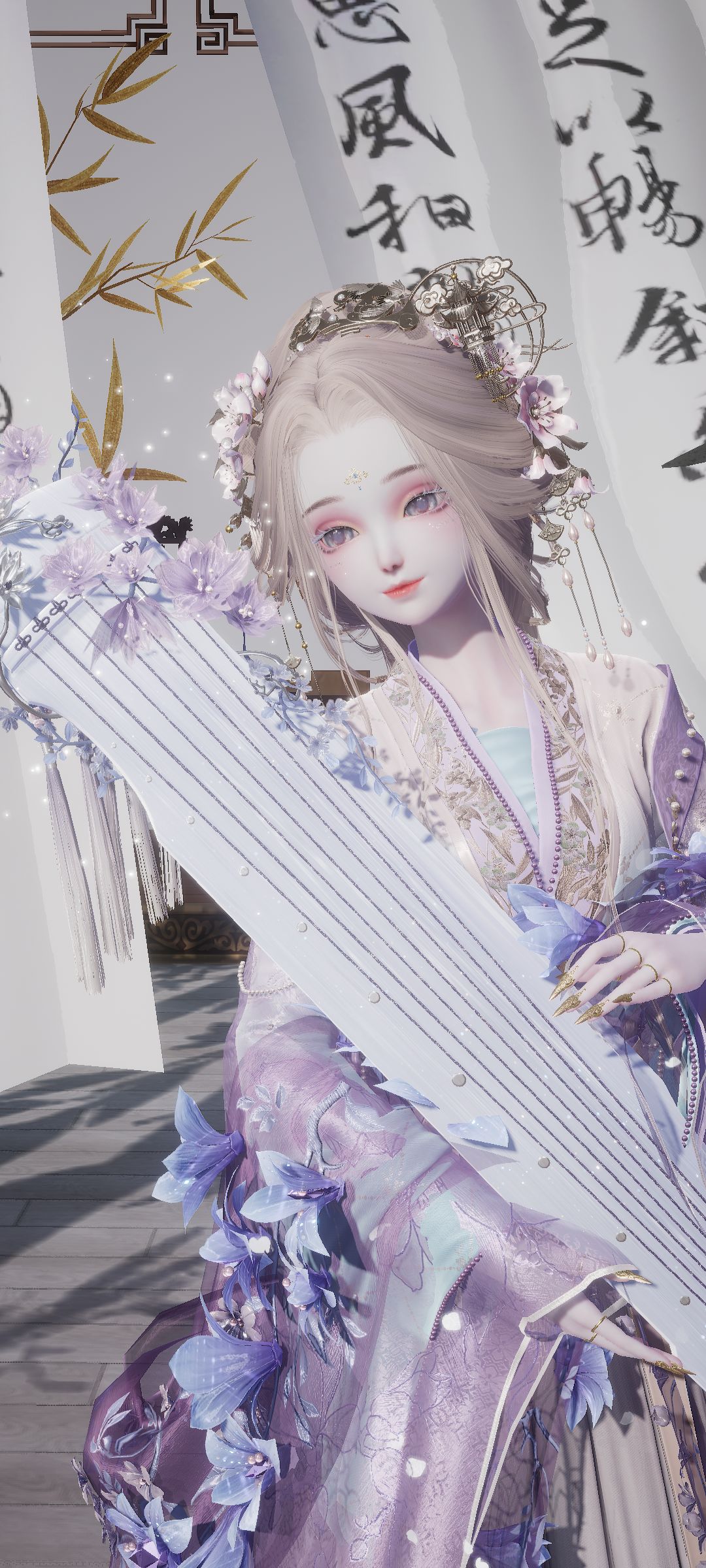月缠轻罗，花谢重山。 2