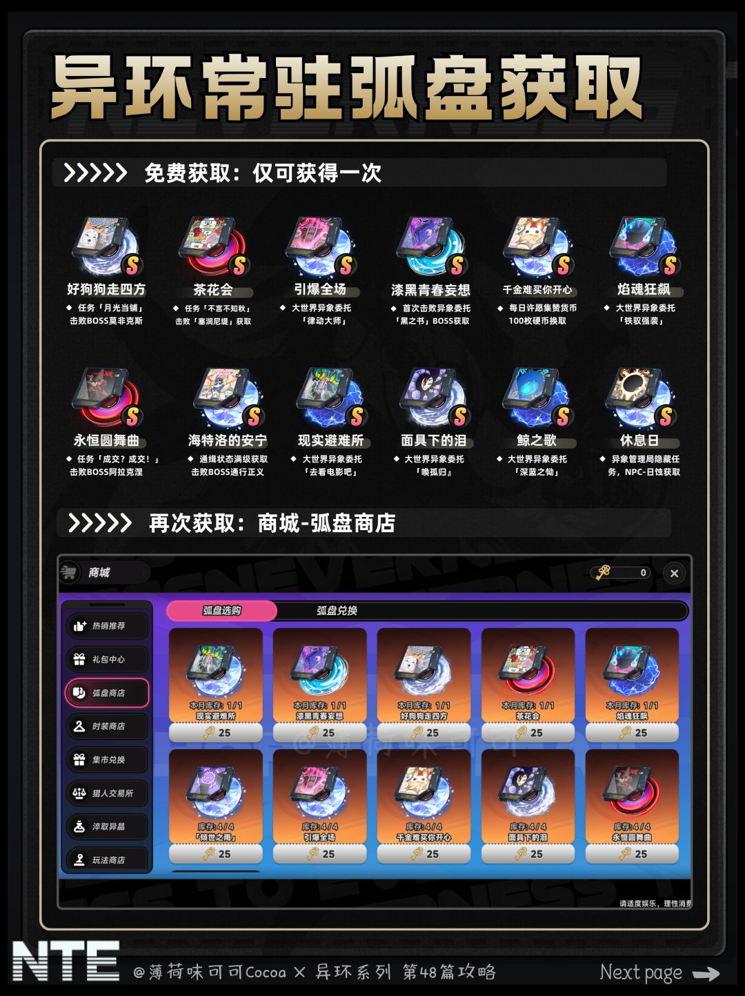 【异环】萌新好抄1.4版本全角色弧盘推荐 7