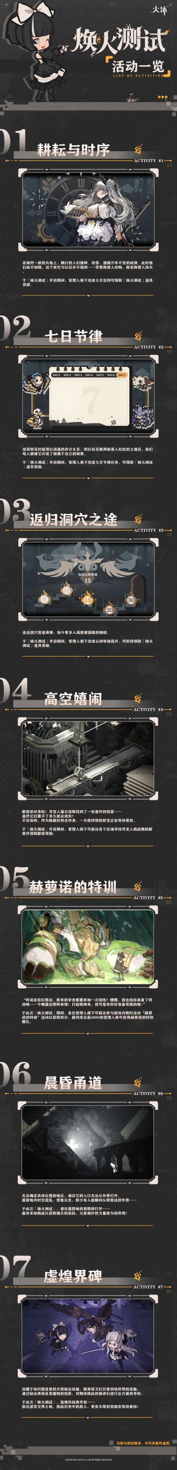 「焕火测试」活动一览