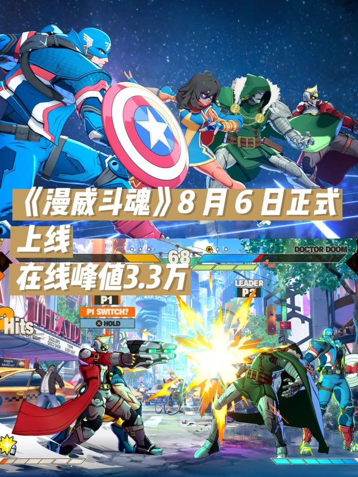 《漫威斗魂》8.6正式上线,在线峰值3.3万截图