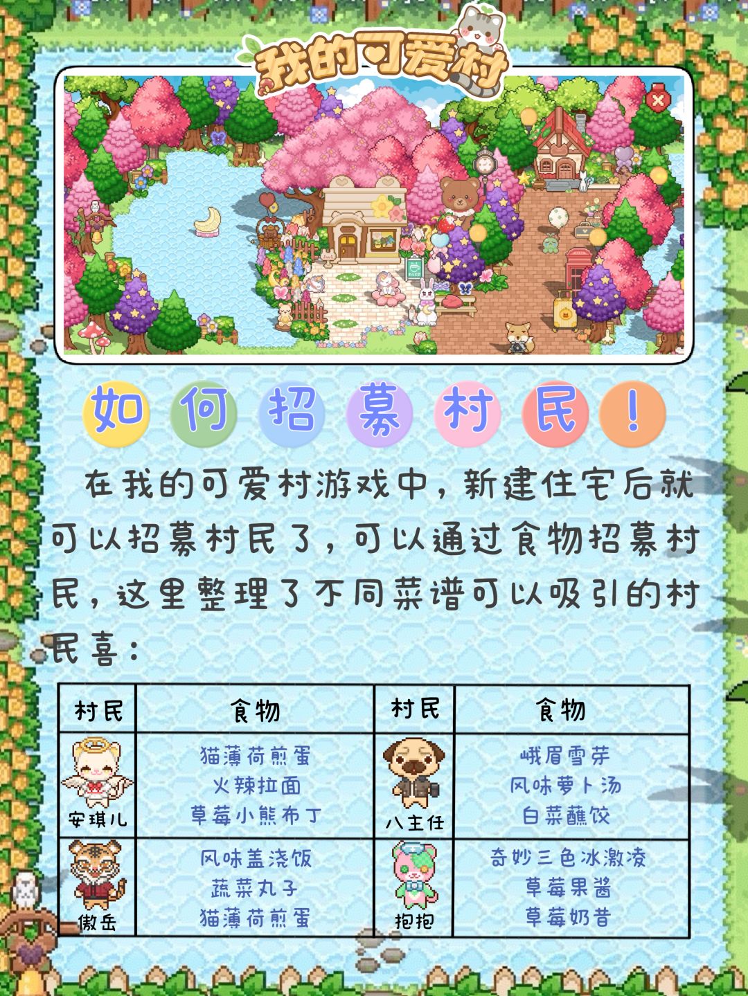 我的可爱村｜如何招募村民截图