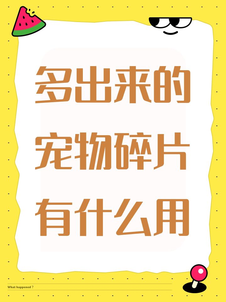多出来的宠物碎片有什么用截图