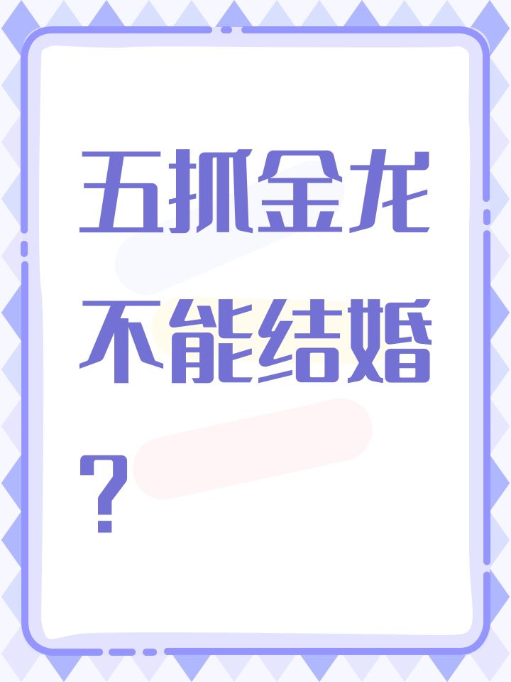 五抓金龙不能结婚？截图