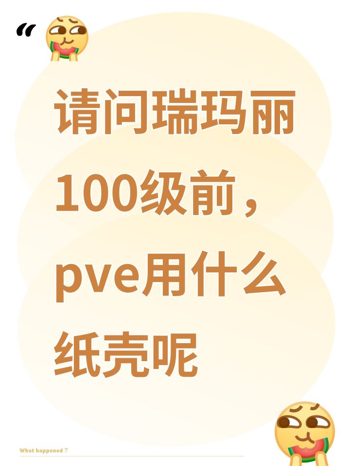 请问瑞玛丽100级前,pve用什么纸壳呢截图