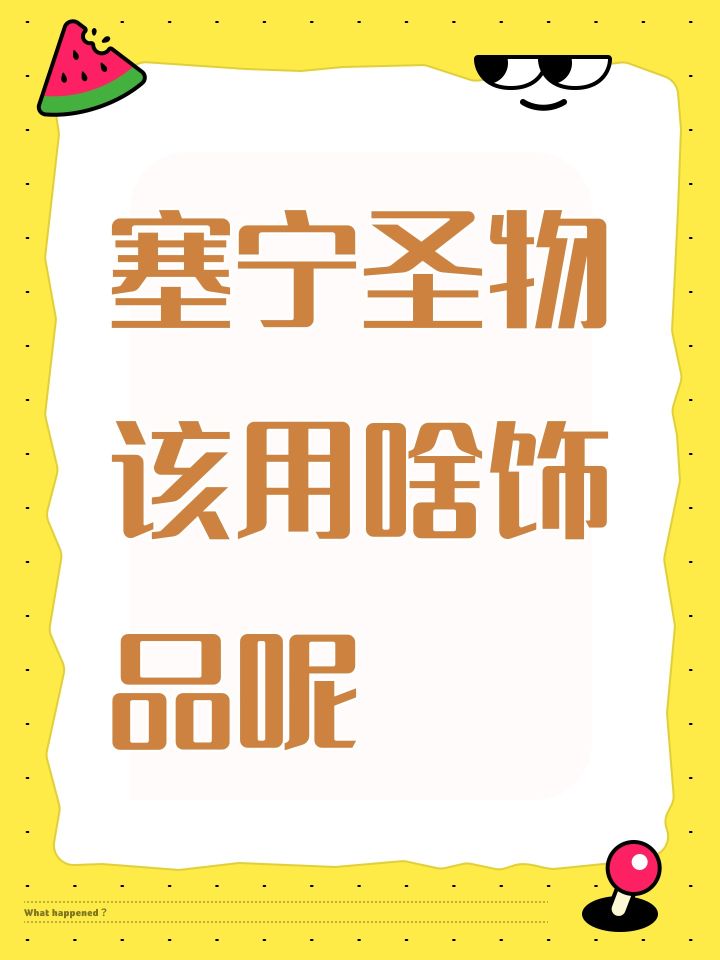 塞宁圣物该用啥饰品呢截图