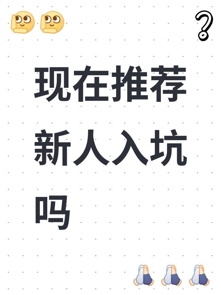 现在推荐新人入坑吗截图