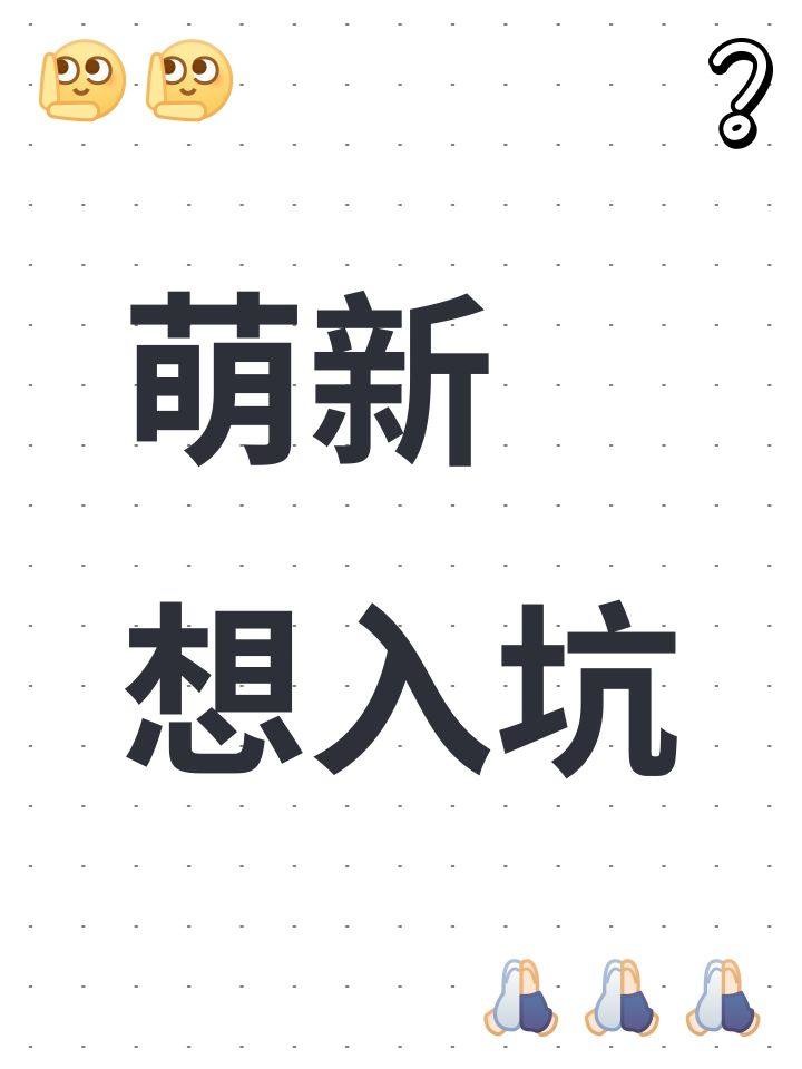 萌新想入坑截图